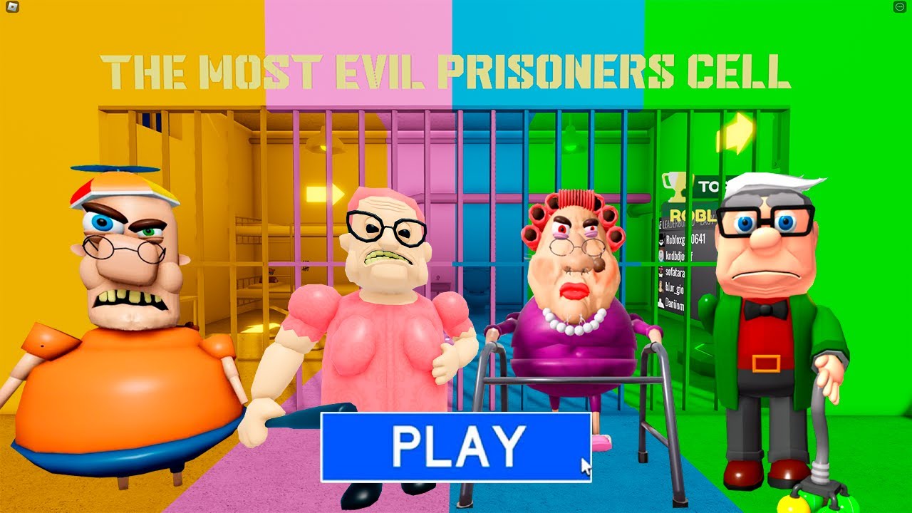 MR SPRINKLES VS BARRA VS EVIL GRANDMA VS GRANDPA? OBBY Full Gameplay 