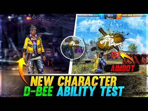 D Bee Ability test | New character D-Bee Top 3 tips and tricks in Free Fire