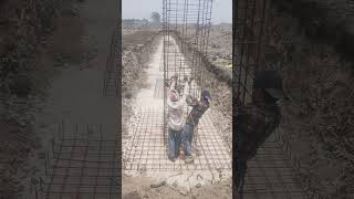 Comorsial columns and footings work @short videos 🏡👍