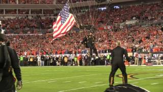 Socom Para-Commandos Parachute Into The College Football Playoff National Championship Jan 2017