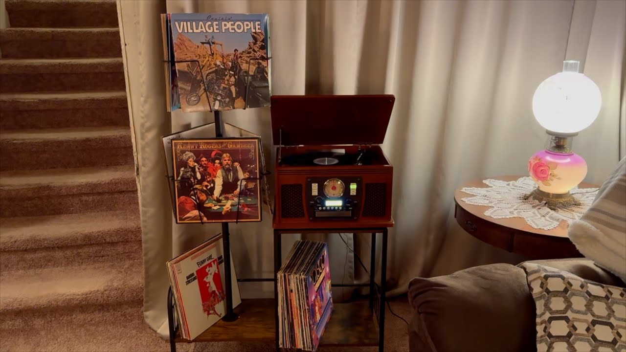 Record Player Stand Review & Demo! - YouTube