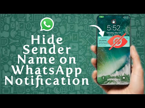 How to Hide WhatsApp Messages and Sender Name from Notification Bar