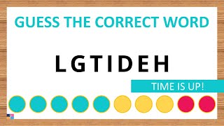 Guess the Correct Word! Unscramble in Record Time! 7 Letters | Agent Quiz