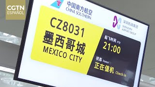 Aterriza primer vuelo directo de pasajeros y carga entre China y México después de pandemia