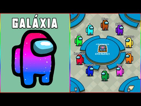 Among Us mas COM SKIN DE GALAXIA - MOD