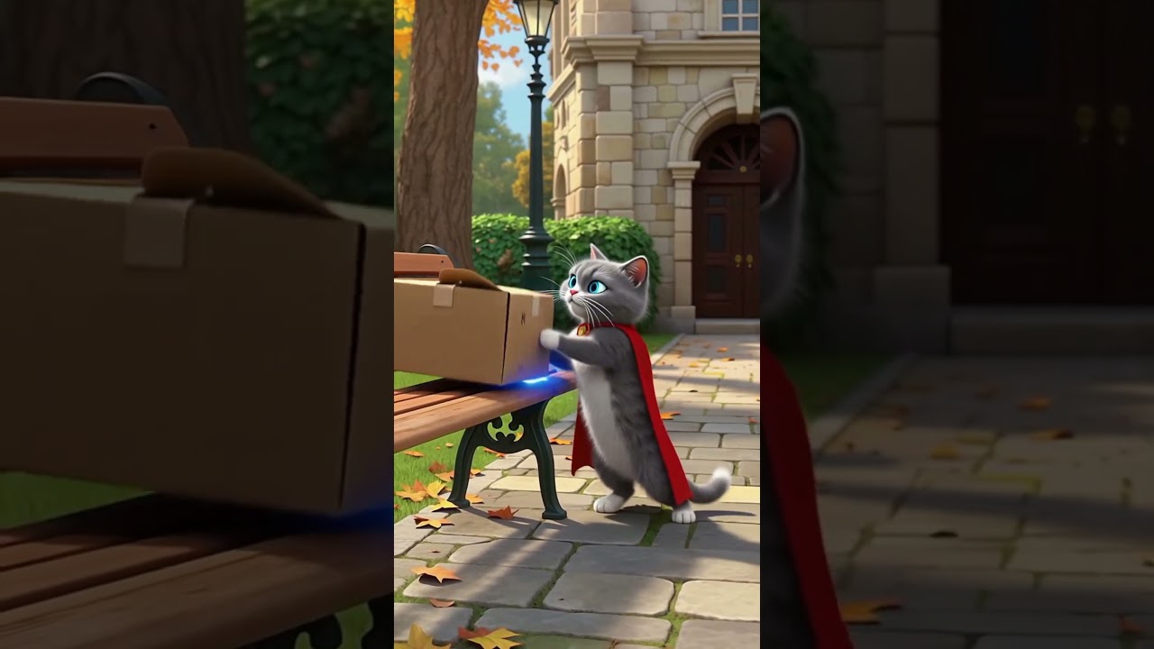 📦🐱 Super Cat vs The Cardboard Trap! 🦸‍♂️✨
