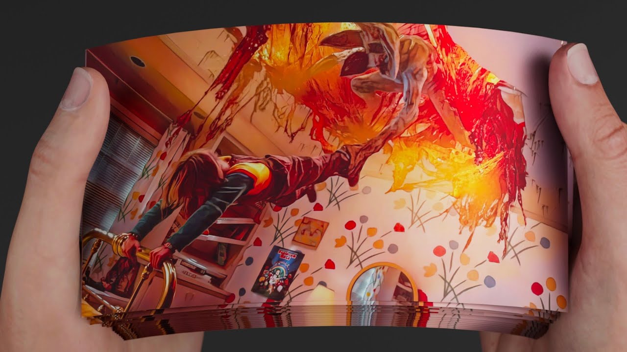 Demogorgon Attacks Holly Flipbook | Stranger Things 5 Flipbook