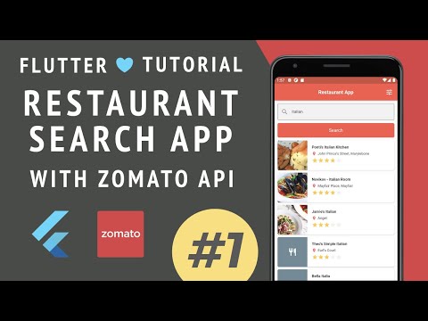 Flutter Tutorial | Restaurant Search App with Zomato API (Part 1: Querying the Public API)