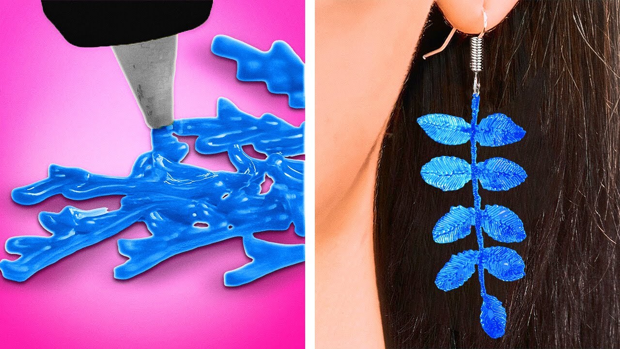 Colorful Crafts And Cool DIY Jewelry Ideas With 3D Pen - YouTube