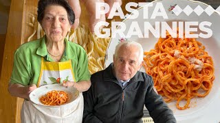 Maria makes spaghetti 'alla chitarra' with lamb sauce | Pasta Grannies