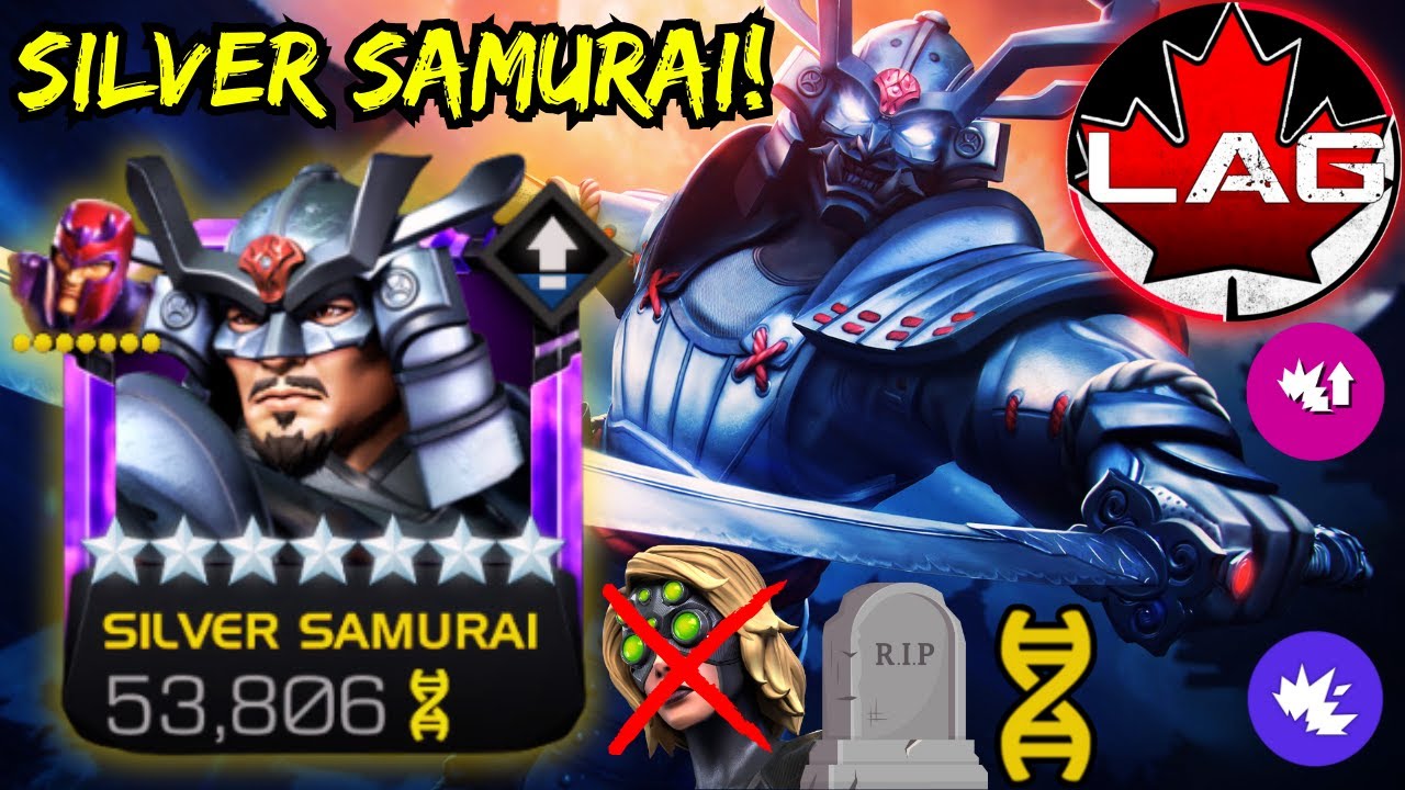SO MUCH DAMAGE!! NEW Silver Samurai Gameplay Showcase! 7⭐Rank 4 Sig 200! RIP YELENA!?! - MCOC