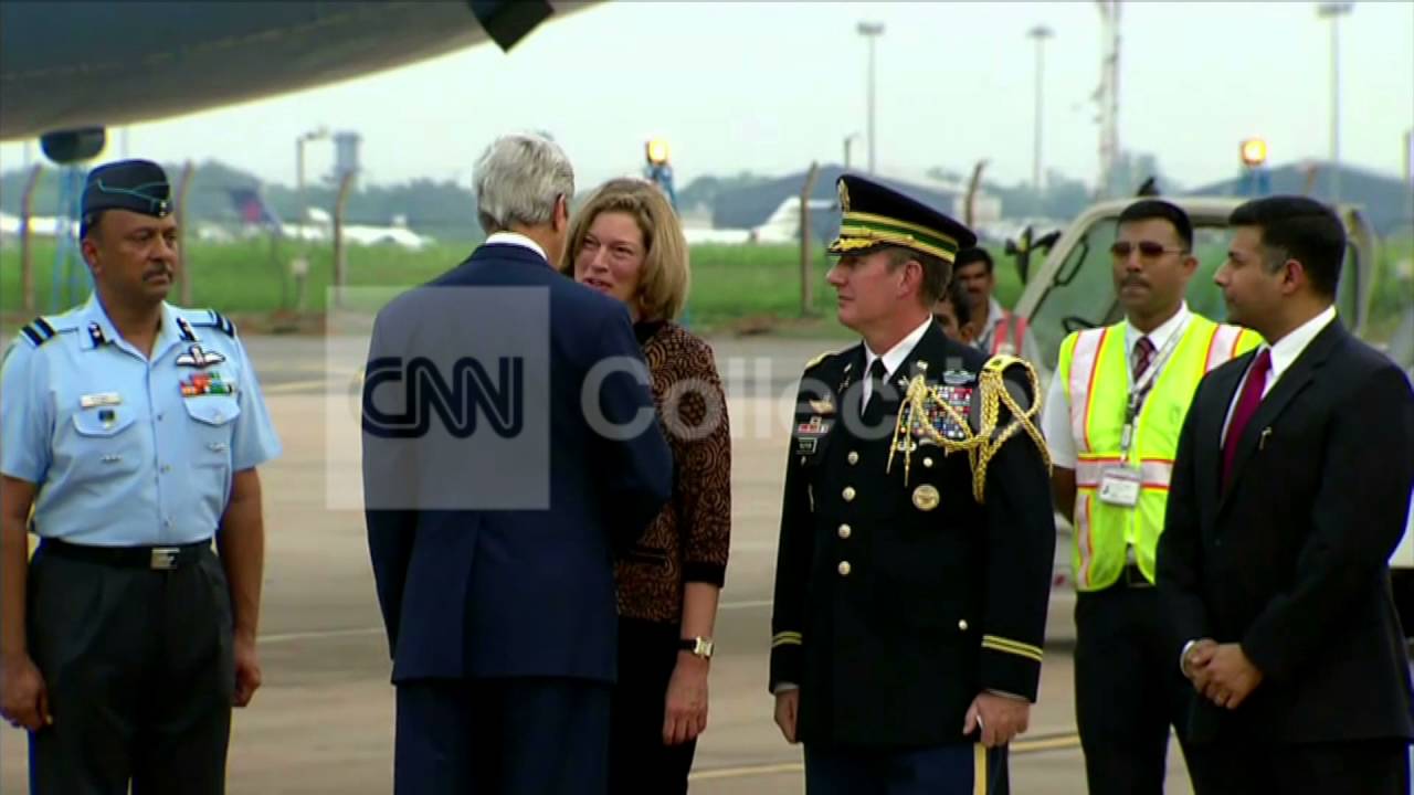 JOHN KERRY ARRIVES IN INDIA