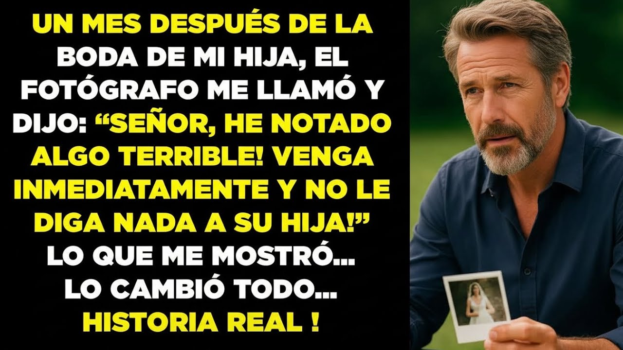 El fotógrafo me llamó y dijo que había notado algo muy perturbador en las fotos de la boda.