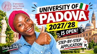 University of Padova Application 2027/2028 | Step-by-Step Tutorial for International Students 🇮🇹