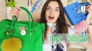 МОИ СУМКИ Michael Kors, Furla, Zara, Tosca Blue(Привет, наконец-то видео о коллекции моих сумок! Видео Лены http://bit.ly/1pDisze Канал Лены http://bit.ly/1RlQram Сумки, котор..., 2016-03-27T06:00:00.000Z)