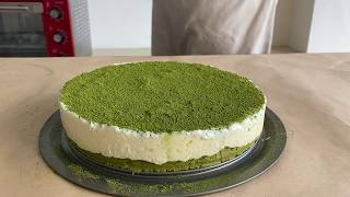 『浮洲小當家 VLOG』漸層抹茶幕斯奶酪 Matcha Mousse Cake