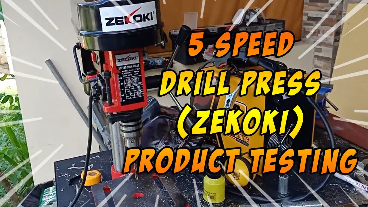 DRILL PRESS WITH 5 SPEED (ZEKOKI) PRODUCT TESTING YouTube