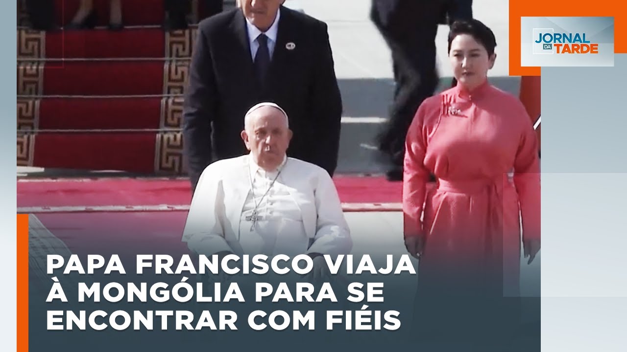 Papa inicia visita à Mongólia e envia mensagem 'unidade e paz' à China