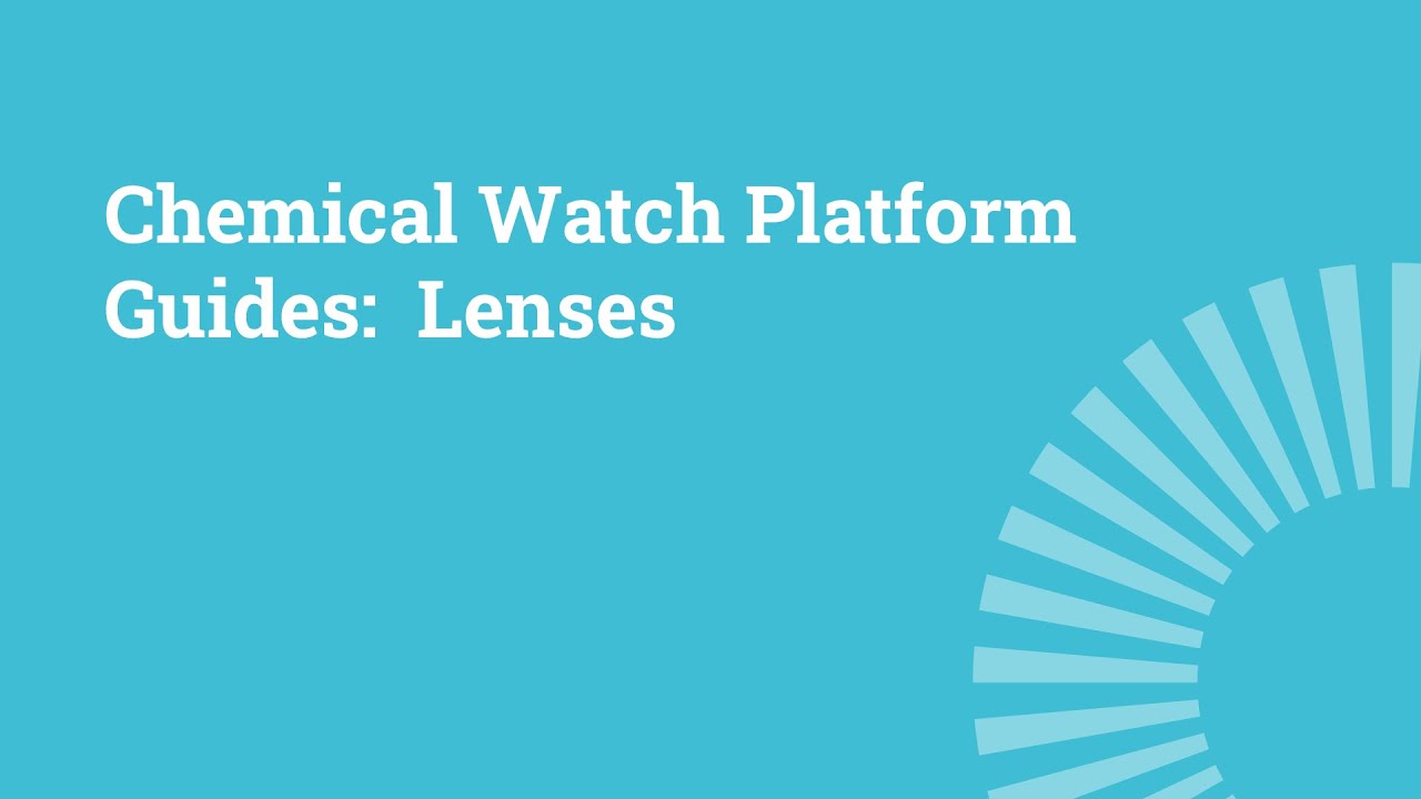 Chemical Watch Platform Guides Lenses YouTube