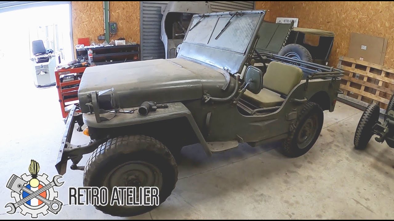 Retro-Atelier - Nouvelle Jeep en Restauration, et avancée du chantier sur une 6 volts en panne