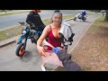 Motorcycle rider stops thief after robbery