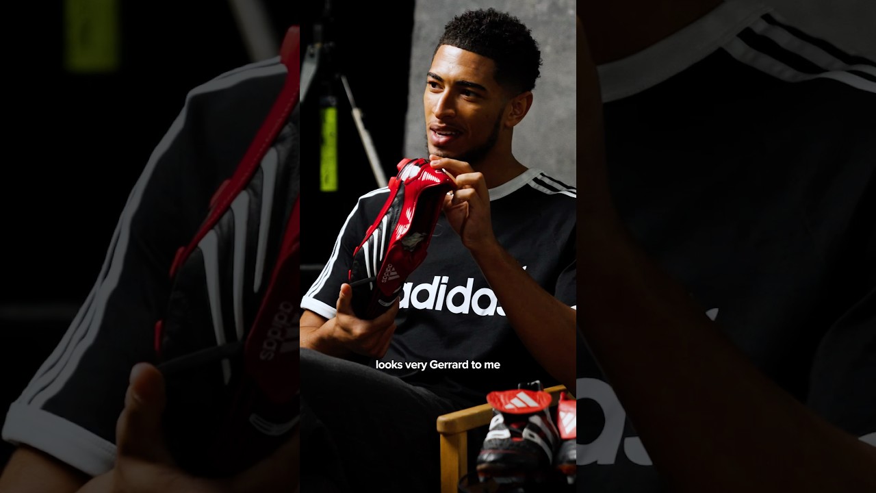Jude Bellingham Reacts To ICONIC Preds #adidas #judebellingham #england #realmadrid #worldcup