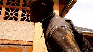 Satsfying video on how to apply a Textured crown paint Ruff and Tuff on a plastered wall.#shorts