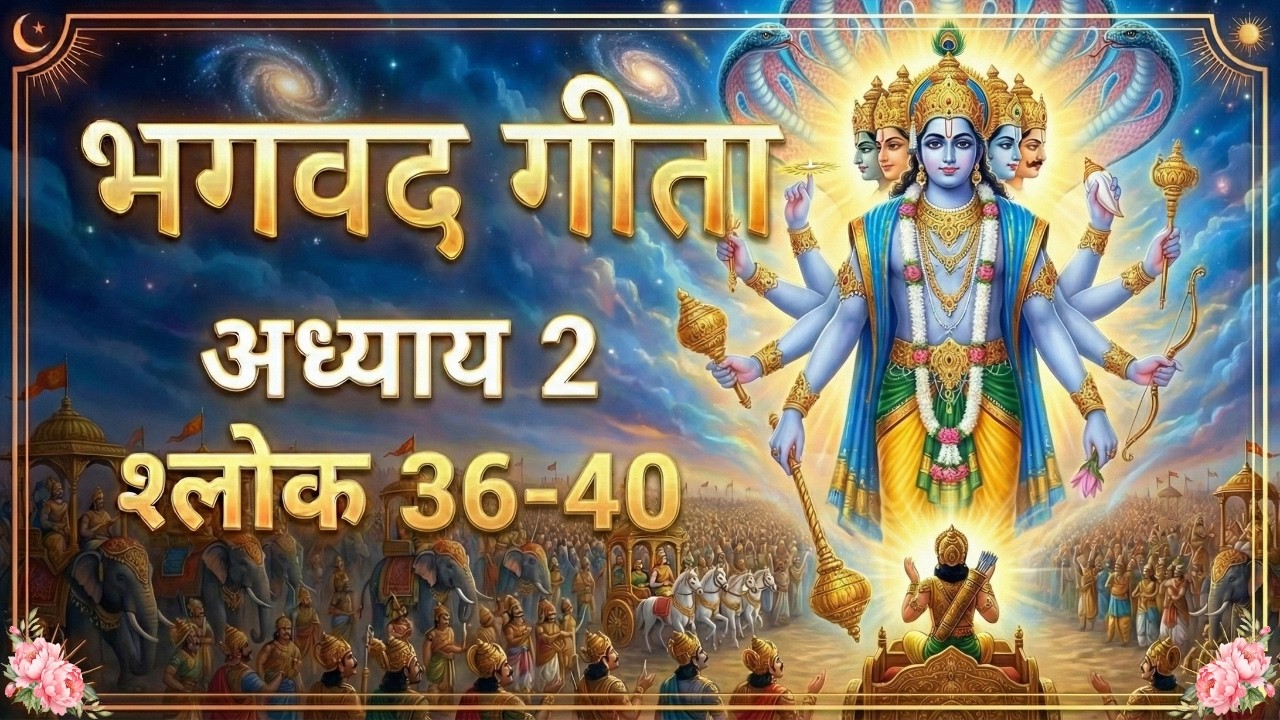 EP 20: भगवद गीता अध्याय 2 | Verse 36 to 40 Explained | Sankhya Yog (Complete Meaning) 📿