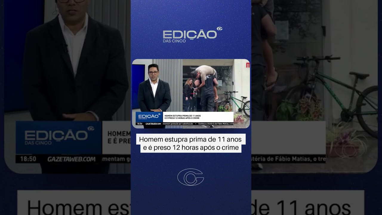 Homem é preso 12 horas após estuprar prima de 11 anos