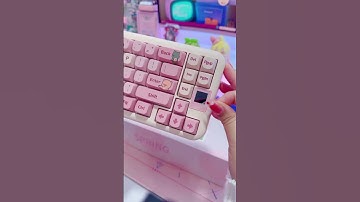 Who can say no to the Spring?  #keyboard #coolkiller #tech #unboxing #desksetup #pink #cute #spring