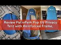 Review PatioPerk Pop Up Privacy Tent with Reinforced Frame, Portable Camping Shower Tent, Full Cover