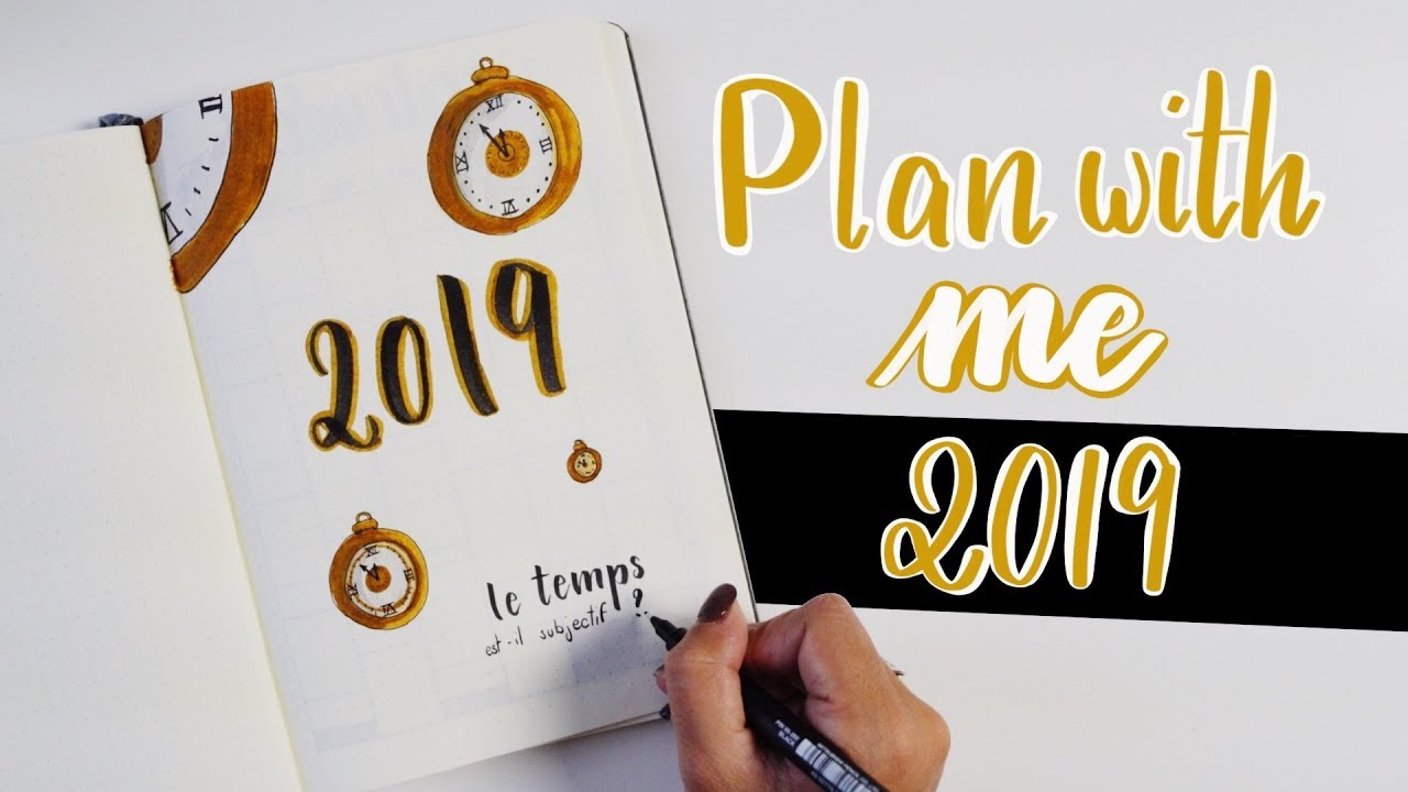 BULLET JOURNAL  ⎮ Plan with me 2019 et Janvier