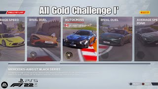 F1 22 PS5 | Pirelli Hot Laps Supercar All Gold Challenge I 