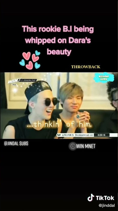B.I being whipped to Dara beauty #dara #gdragon #Daragon #B.I #Seungri #ctto
