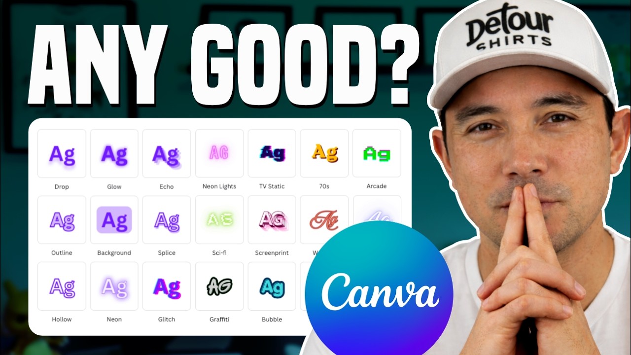 Testing ALL FREE Canva Text Effects! Are They Good for POD?