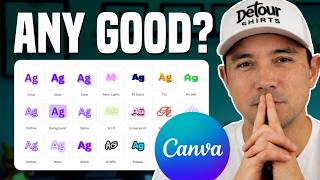 Testing ALL FREE Canva Text Effects! Are They Good for POD?