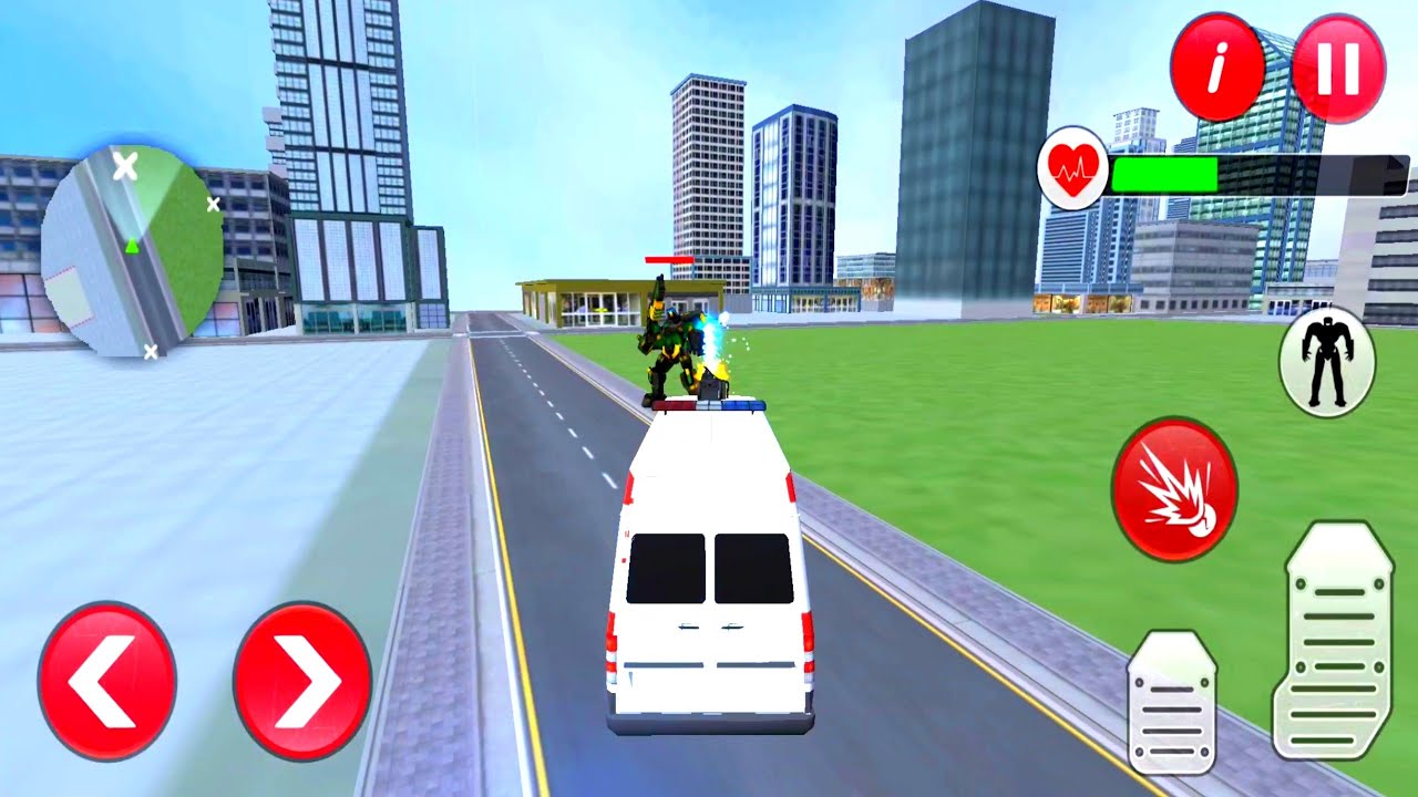 Ambulance Robot City Rescue - Transformer Van Emergency Driver #2