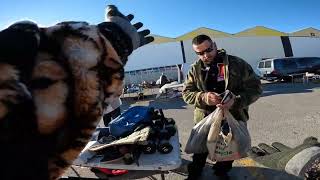 Selling Clothes at Local Flea Market for Profit! Go-Pro POV!