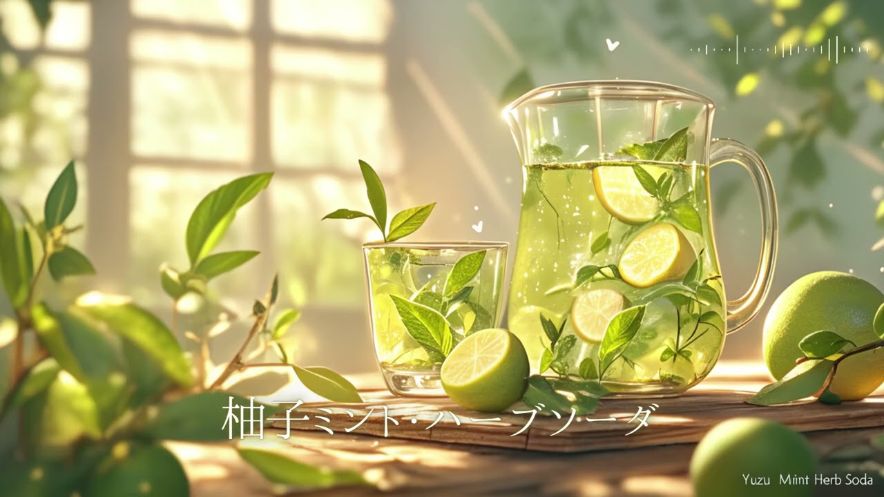 【フリーBGM/1時間】柚子ミント・ハーブソーダ（作業用BGM/勉強用BGM/配信用BGM）