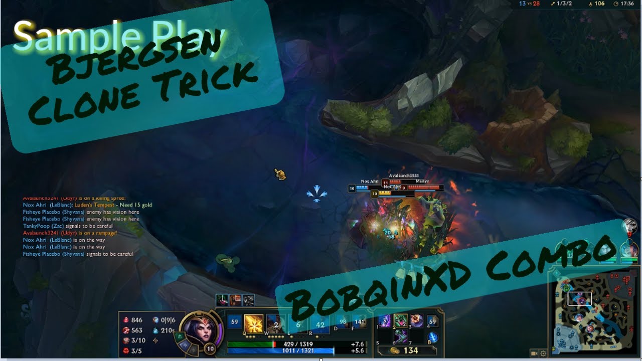 "Bjergsen Famous Clone Juke" Leblanc Tips, Tricks, Combo and Guide