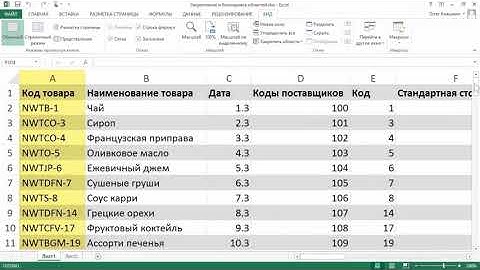 Excel Закрепление областей в деталях