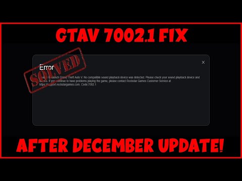 Rockstar Games Launcher Error Code 7002.1 with GTA 5 and RDR 2