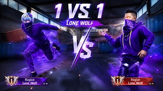 1 VS 1 LONE WOLF 🔥 EPIC CLUTCH BATTLE | FULL DOMINATION#ghostop #ffgameplay #freefire 