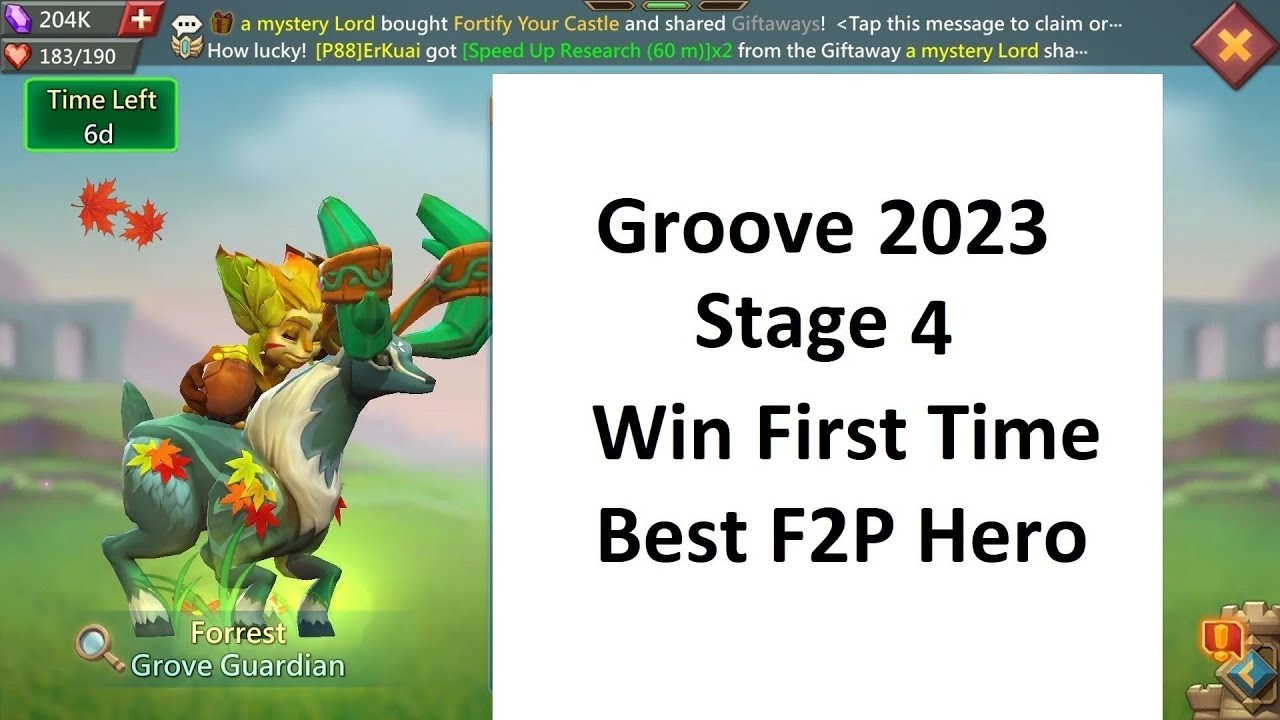 Lords Mobile: Limited Challenge Groove Danger 2023 Best Team Stage 4