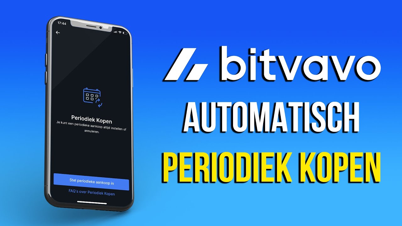 BITVAVO AUTOMATISCH PERIODIEK CRYPTO KOPEN | DCA Bitcoin en andere crypto  via Bitvavo
