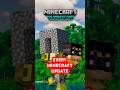 What happens if you upgrade a house through EVERY Minecraft update? #minecraft #shorts thumbnail