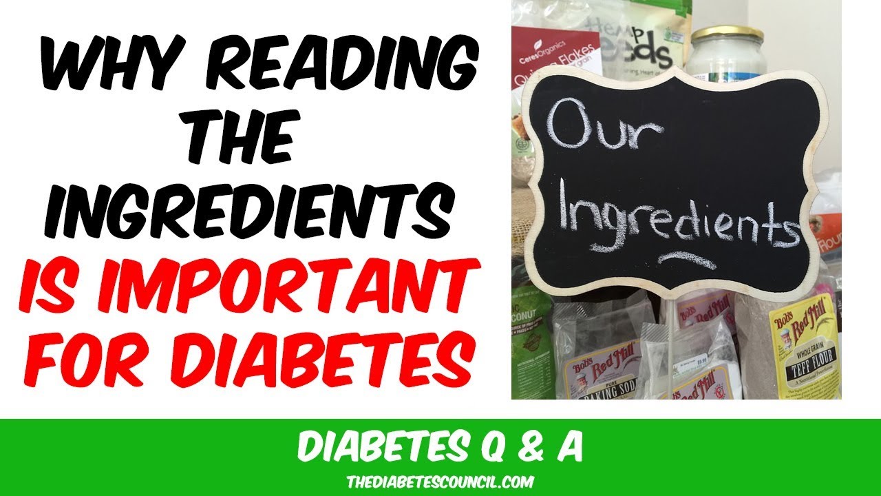 Diabetes Tips: Read The Ingredients - YouTube