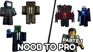 Noob to Pro en Skibidi Defense 