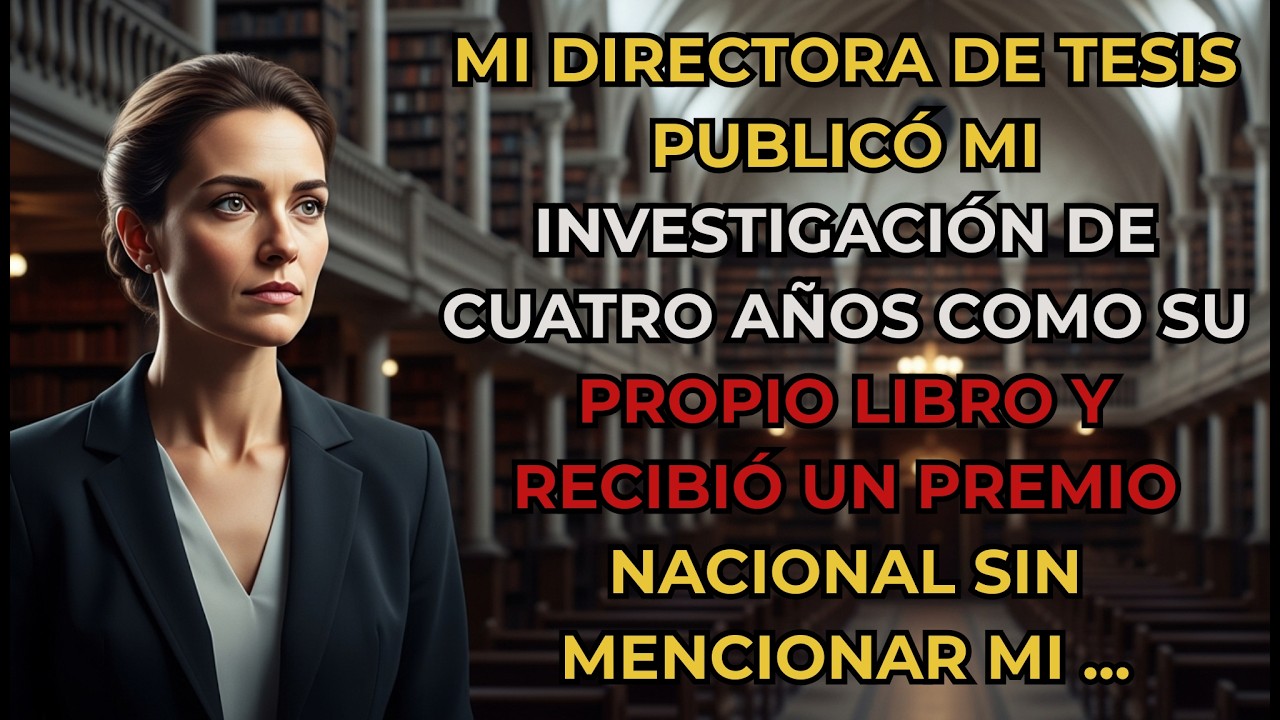 Mi directora de tesis publicó mi investigación de cuatro años como su propio libro y recibió un ...