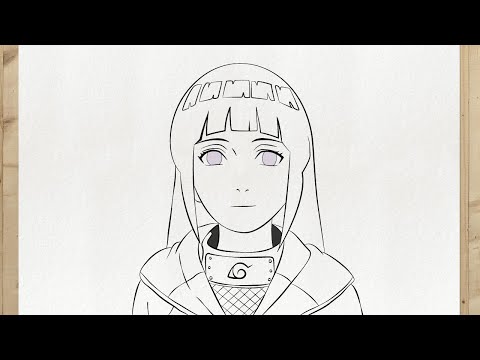 Como desenhar Hyuga Hinata - Guias fáceis de desenho passo a passo - Howtos  de desenho